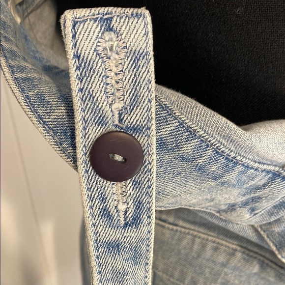 GRLFRND Revolve Petra Denim Mini Dress Hold Tight Button Front Small - Picture 4 of 15